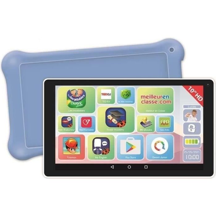 Tablette Éducative Lexibook LexiTab Master 7 - 7 Pouces, 32 Go, Android - Bleu - Pour Enfants 6-14 Ans