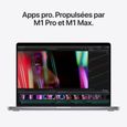 Apple - 14" MacBook Pro (2021) - Puce Apple M1 Pro - RAM 16Go - Stockage 512Go - Gris Sidéral - AZERTY-5