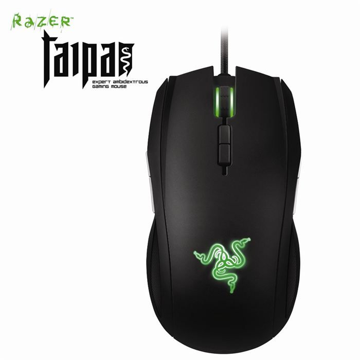 RAZER Souris Gamer TAIPAN - Filaire - Laser - Rétroéclairé - 8200 dpi - 9 boutons - Noir - Razer