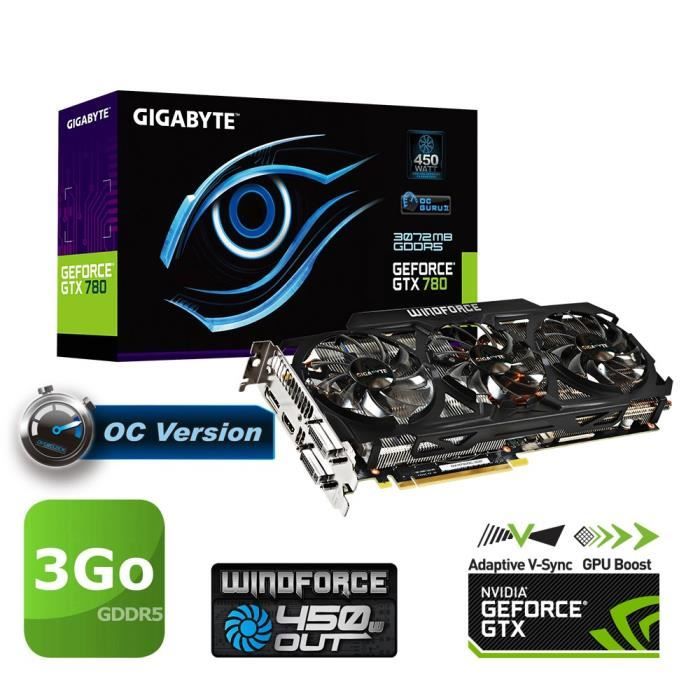 Gigabyte GTX780 3Go GDDR5 OC