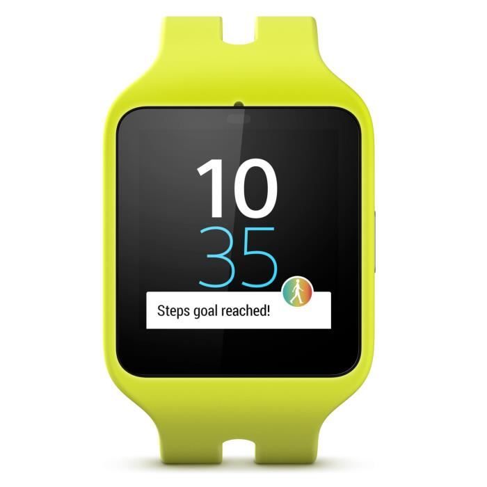 Sony Smartwatch 3 Montre Connect e SWR50 Silicone Jaune