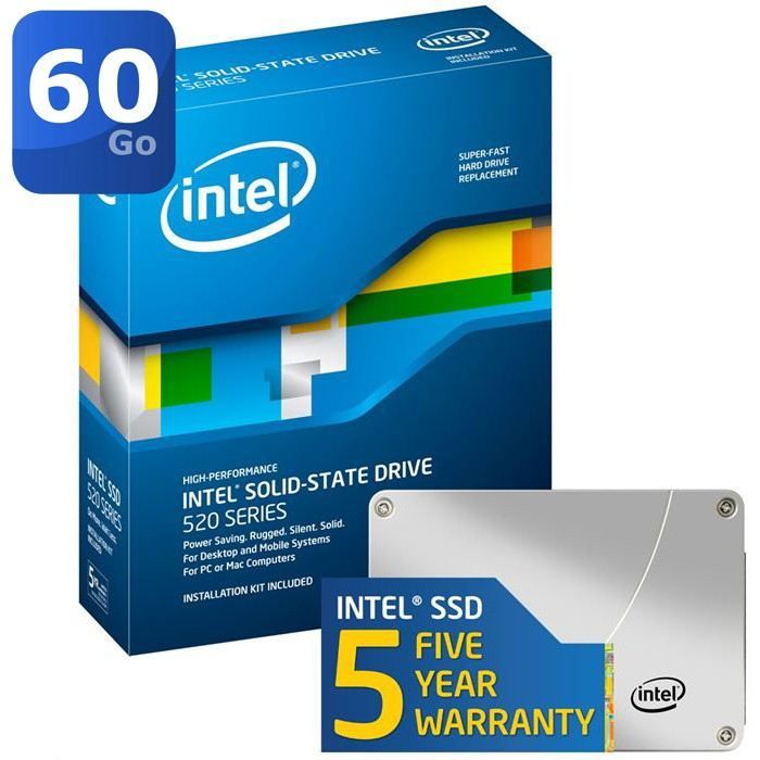 SSD Intel 60 Go - Occasion Testé Fonctionnel - Pour Ordinateur Ou Upgrade