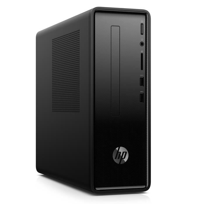 Vente Ordinateur de bureau HP PC de Bureau Slimline 290-a0003nf - AMD A9-9425 - RAM 4 Go - Disque dur 1 To - Windows 10 - Design compact - Noir pas cher