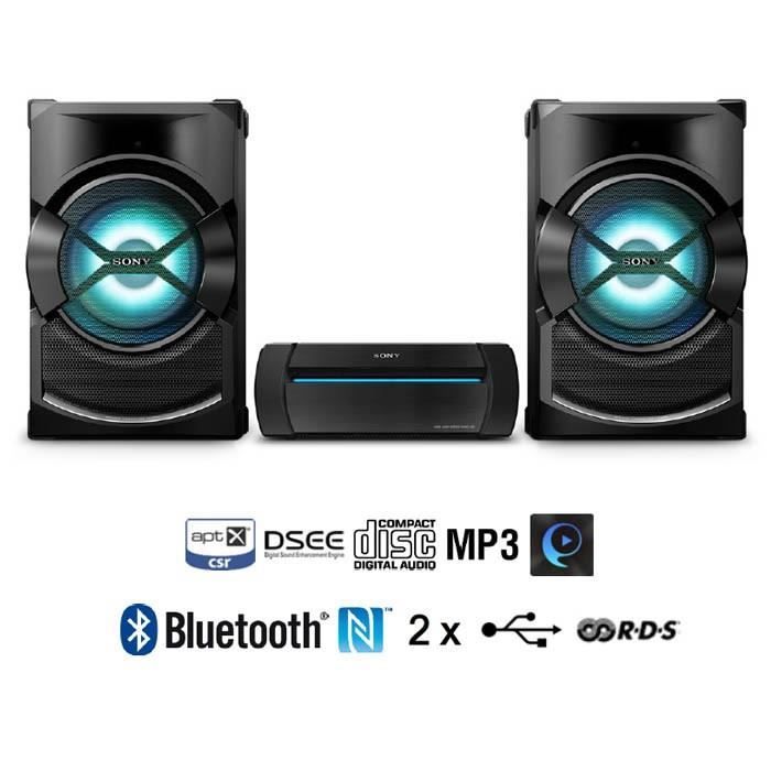 SONY SHAKEX3 Chaine HiFi Bluetooth aptX 2200W - Cdiscount TV Son Photo