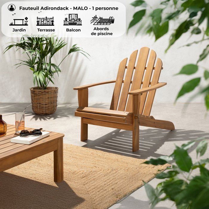 Fauteuil Jardin Bois