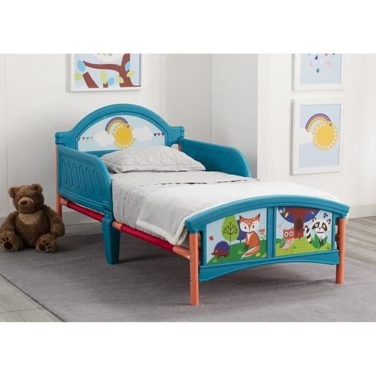 Deltakids Lit Enfant En Metal Et Plastique Foret 70 X 140 Cm Cdiscount Jeux Jouets