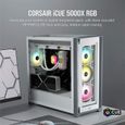 Boîtier PC - CORSAIR - 5000X RGB iCUE - Verre Trempé - Moyen-Tour ATX - Blanc (CC-9011213-WW)-1