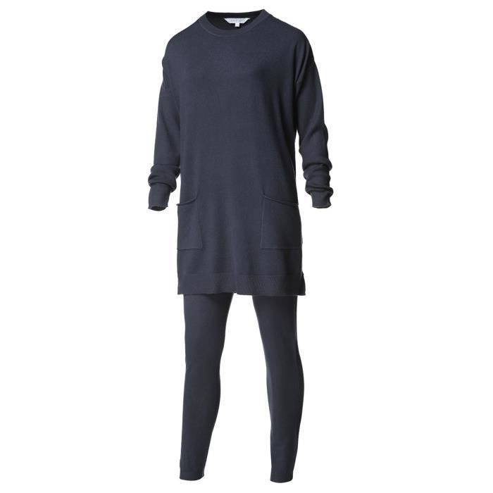 Legging imprimé pied de poule | Bleu Bonheur