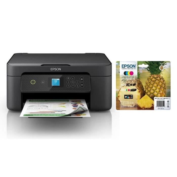 EPSON Imprimante XP-3200 + Pack de 4 cartouches dencre couleurs XL EPSON