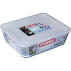 Boîte de conservation rectangulaire - PYREX - 1451007 - Couvercle en plastique - Verre borosilicate - 27 x 22 cm