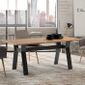 Table 180cm Bois Et Metal Style Industriel Kenia L 180 X P 90 X H