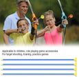 Plastique tir à larc arc ventouse flèches  pour enfants extérieur jeux amusants tir  jeunesse sport-Bleu + Jaune -accessoires HB057-0
