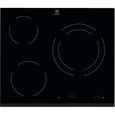 Plaque de cuisson vitrocéramique ELECTROLUX EHF6231FOK - 3 zones - 5700W - L59 x P52cm - Noir-0