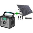 SWAREY S500 Générateur Solaire portable 220V Batterie Externe 518Wh avec Panneau Solaire Pliable 100W, kit Solaire-0