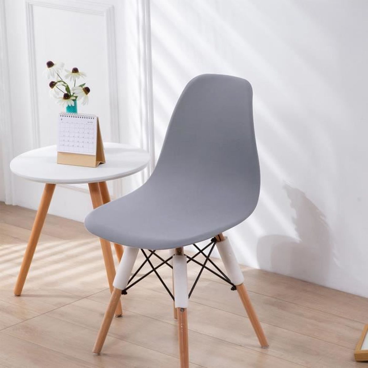 Chickwin Noël Housse De Chaise Extensible Bleu Noir