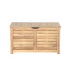 BEAU RIVAGE Coffre de jardin TERA en bois d'acacia blanchi FSC 90x45x50 cm