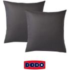 Lot de 2 taies d'oreiller carrées DODO - 65x65 cm - Blanc