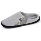 Isotoner Chaussons ultra confortables, avec picots antidérapants gris chiné clair homme