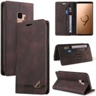 RASENA Coque Pour Samsung Galaxy S9 5.8" Etui Housse Téléphone Etui à rabat Pochette case -marron ,Pour Samsung Galaxy S9 5.8"