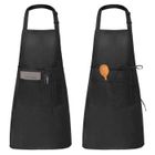 Tablier de Cuisine - YOLISTAR - Noir - 2 Pack - Imperméable - Réglable avec Poches