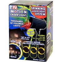 Lampe Laser Light - Marque - Motion - 2 lasers - Éclairage animé - Noir