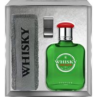 Eau De Toilette Homme - Whisky Coffret 100 + Serviette Eponge Clip Vaporisateur Spray Parfum Homme