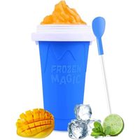 Slushy Maker Cup, Silicone Slushie Cup Maker Squeeze with Straw,Travel Portable Slushie Cup, for Kids and Family