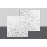 Decosa Dalle de plafond Paris, polystyrène blanc, 50 x 50 cm - CARTON de 10 sachets (= 20m2)