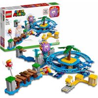 LEGO® 71400 Super Mario Set d’Extension La Plage Du Maxi-Oursin, avec Figurines Yoshi, Dauphin, Jouet Enfants +7 Ans