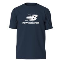 T-shirt col rond droite New Balance bleu