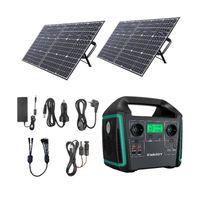 SWAREY 725.76Wh/1000W Générateur portable avec 2 panneaux solaires 100W charge parallèle