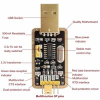CH340G Upgrade To USB TTL Auto Convertisseur Module Adaptateur STC Brush 3.3/ 5V