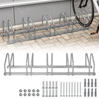 UISEBRT Râtelier de Sol Range-vélo Support pour Bicyclette Râteliers Muraux Gain de Place Rangement Velo en Garage pour 5 Vélos