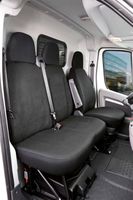 Housse de siège Transporter en tissu pour Fiat Ducato, siège simple et double