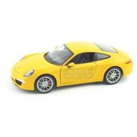 Véhicule miniature Porsche 911 / 991 Carrera S WELLY rouge à l'échelle 1/24