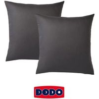 Lot de 2 taies d'oreiller carrées DODO - 65x65 cm - Blanc