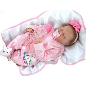 Poupée bébé Fille Reborn - Souple en Silicone Plein Corps en Vinyle