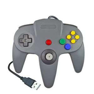 MANETTE JEUX VIDÉO gris Manette de Jeu Filaire USB N64 Pour Nintendo 64, Contrôleur, Joystick Pour Console Classique 64, Pour Or