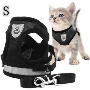 AOKCATS Harnais Chien/Chat S Harnais Réglable, Respirant et Réfléchissant  Gilet pour Petit Chien/Chaton, Brun imprimé Léopard - Cdiscount