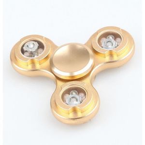 HAND SPINNER - ANTI-STRESS Hand spinner LED en laiton - D'or - Rotation rapid