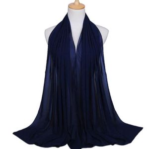 Tenue Mari/ée GLISSE PAS /Étole en Mousseline Foulard parfait avec beaucoup de Robes de Mari/ée Mousseline Foulard BLEU MARINE -245cm Robes Soir/ée Gala Ch/âle NOIR IVOIRE BLANC Mariage