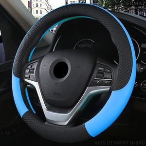 Mayco Bell Couvre-Volant en Fausse Fourrure pour lhiver Compatible avec la Plupart des Voitures 37 cm 38 cm