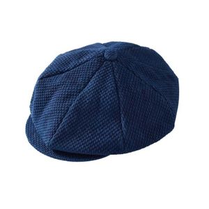 CASQUETTE Indigo - Taille unique - chapeau octogonal teint e