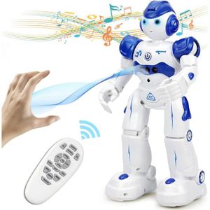Cocopa Robot Jouet, Robot Enfant Télécommandé Rechargeable, Robot  Intelligent avec Yeux LED, Musique, Tête, Oreilles et Bras