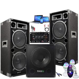 Sets de PA: Pack Sono DJ complet 1000 W DJ-LEADER-500
