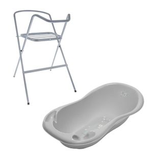 Baignoire Evolutive Anatomy Collexion Gris Perle Et Son Support Adapte Toilette De Bebe Le Bain
