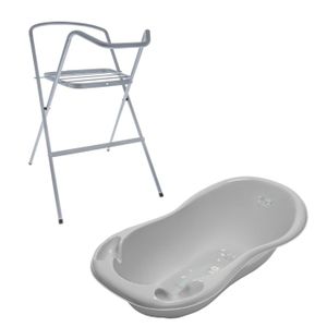 Baignoire bébé avec thermomètre Vert Forest 86 cm - Équipement et