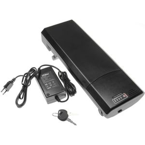 BATTERIE DE VÉLO vhbw Batterie électrique - porte bagage 8,8Ah 36V Li-Ion avec plugin, chargeur inclus pour divers E-Bikes, vélos électriques,