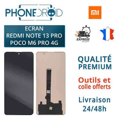 YHX-OU 6.67 Noir Kit TFT Écran LCD avec Châssis pour Xiaomi Redmi Note 10 Pro M2101K6G M2101K6R Écran Complet Tactile LCD Display de Rechange avec
