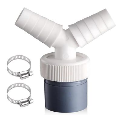 Raccord Y Double évacuation Machine à Laver - Entrée 18-24 Mm, Sortie 40 Mm - Pour Lave-linge Et Lave-vaisselle - 2